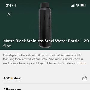 Starbucks tumbler bottle